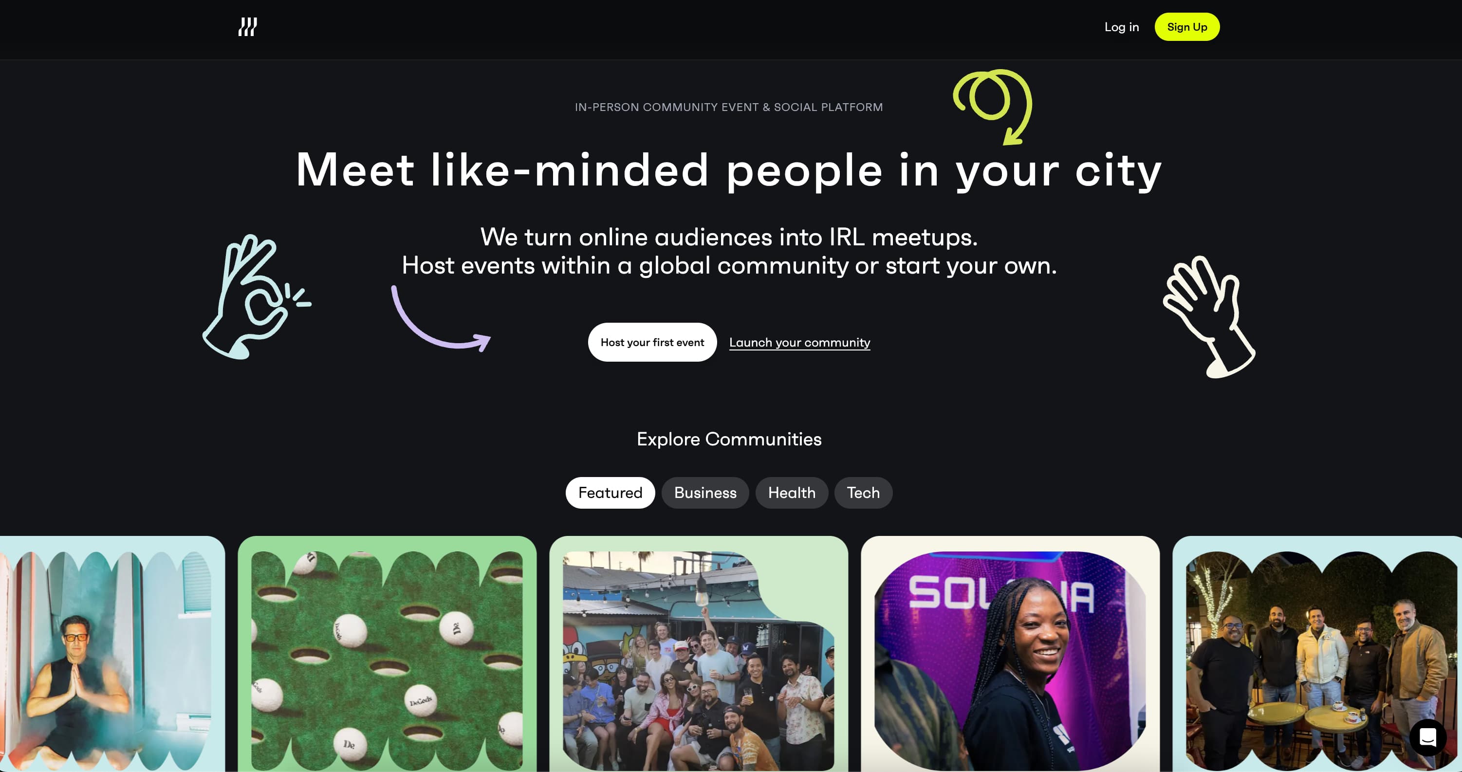 River Events App software project screenshot